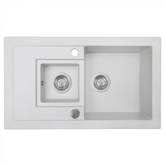 Мийка кухонна гранітна PERFELLI PIERRA PGP 536-78  WHITE