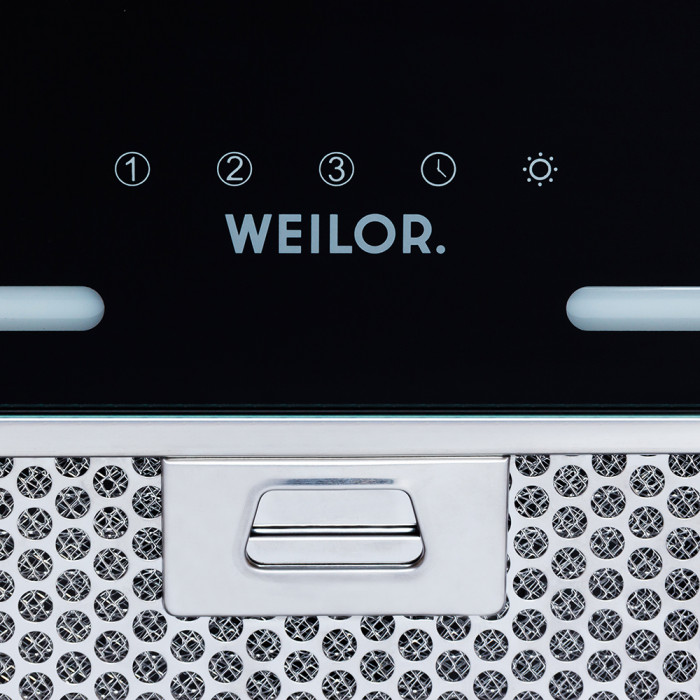 Витяжка повновбудована WEILOR PBS 72650 GLASS BL 1250 LED Strip