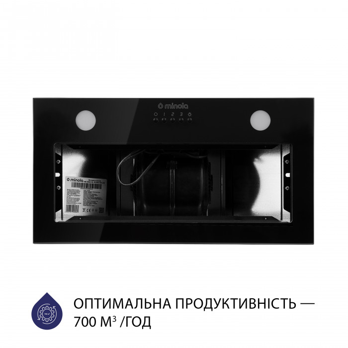 Витяжка повновбудована MINOLA HBI 52622 BL GLASS 700 LED