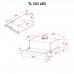 Витяжка телескопічна PERFELLI TL 502 BL LED