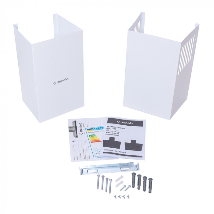 Витяжка декоративна похила MINOLA HDN 6212 WH 700 LED