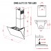 Витяжка декоративна похила PERFELLI DNS 6272 D 700 BL LED