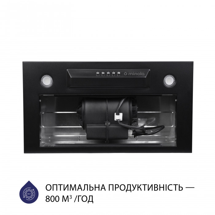 Витяжка повновбудована MINOLA HBI 5324 BL 800 LED