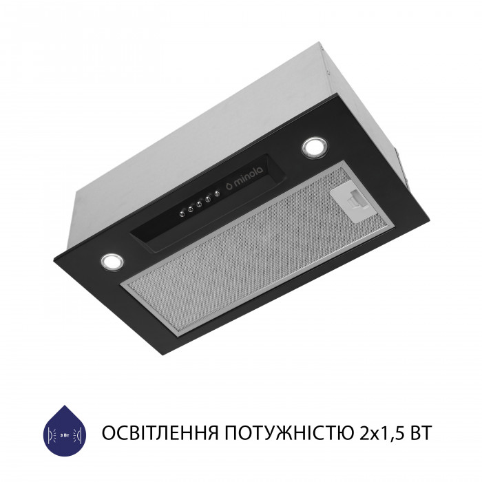 Витяжка повновбудована MINOLA HBI 5324 BL 800 LED