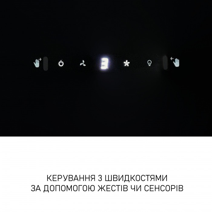 Витяжка декоративна похила Minola HVS 6612 BL 1000 LED