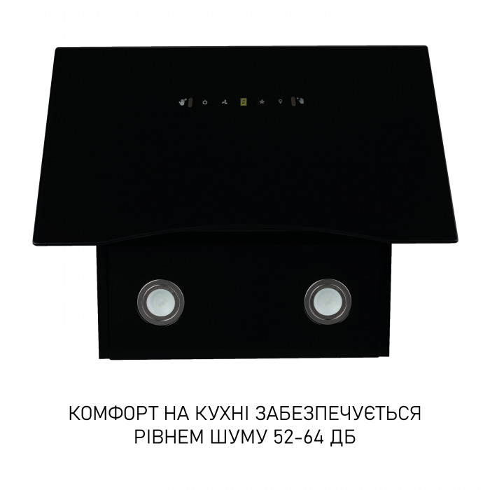 Витяжка декоративна похила Minola HVS 6612 BL 1000 LED
