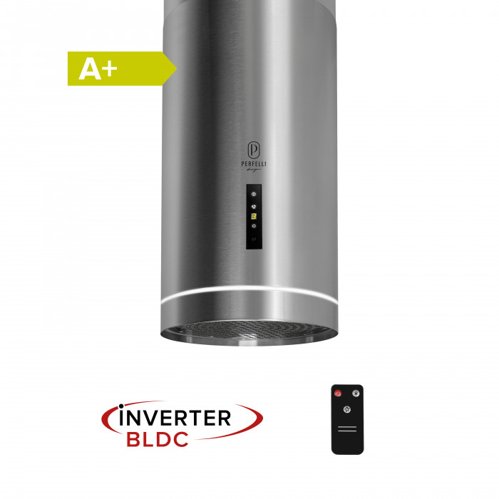 Витяжка острівна PERFELLI DESIGN ISOLA 35 INOX SILENZIO