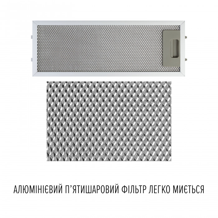 Витяжка повновбудована PERFELLI DESIGN FILINI 5 BIANCO