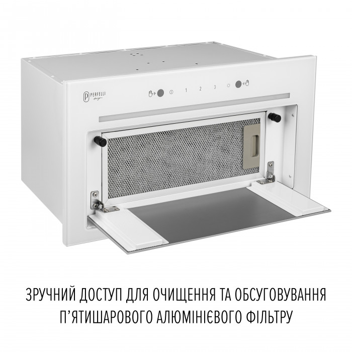 Витяжка повновбудована PERFELLI DESIGN FILINI 5 BIANCO