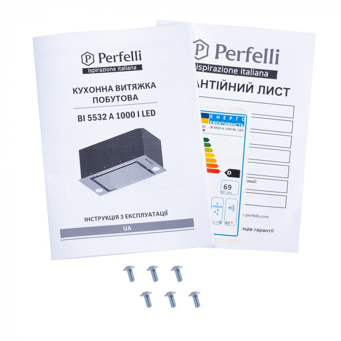 Витяжка повновбудована PERFELLI BI 5532 A 1000 BL LED