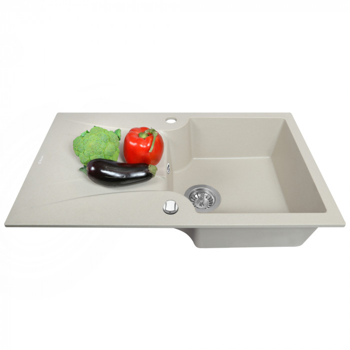 Мийка кухонна гранітна PERFELLI FELICINETTO PGF 114-78 LIGHT BEIGE