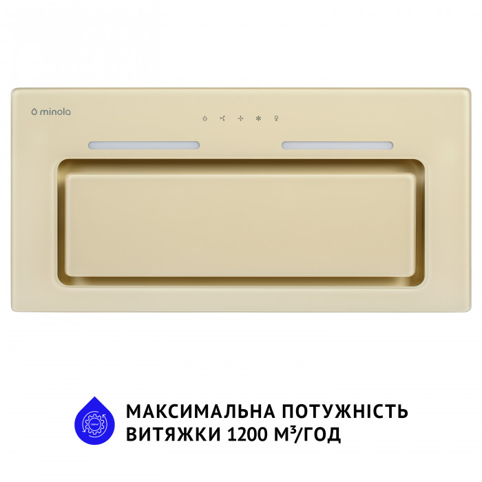 Витяжка повновбудована MINOLA HBI 6873 IV GLASS 1200 LED Line