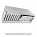 Витяжка повновбудована WEILOR PPE 8265 SS 1250 LED Strip