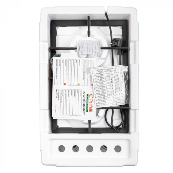 Поверхня газова на металі PERFELLI Domino HGM 31424 WH