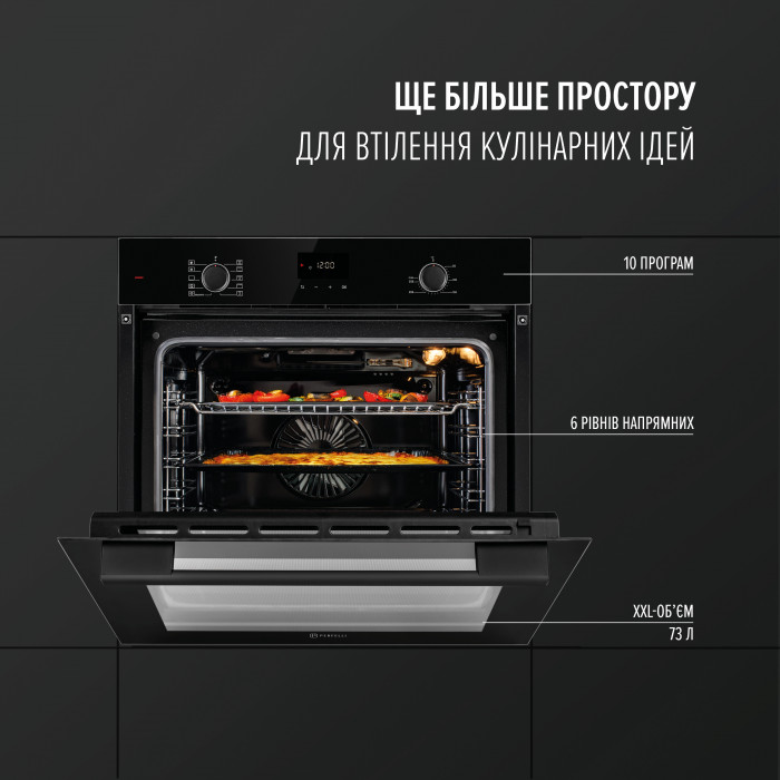Духова шафа електрична PERFELLI PERLA 6D10I NERO