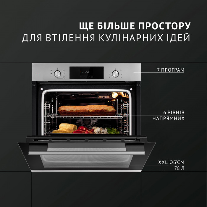 Духова шафа електрична PERFELLI PERLA 6D7 INOX