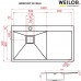 Мийка кухонна нержавіюча сталь WEILOR IMMER WRT SD10050