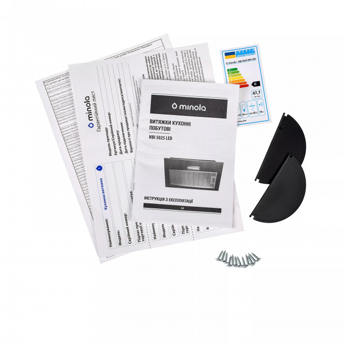 Витяжка повновбудована MINOLA HBI 5025 WH LED