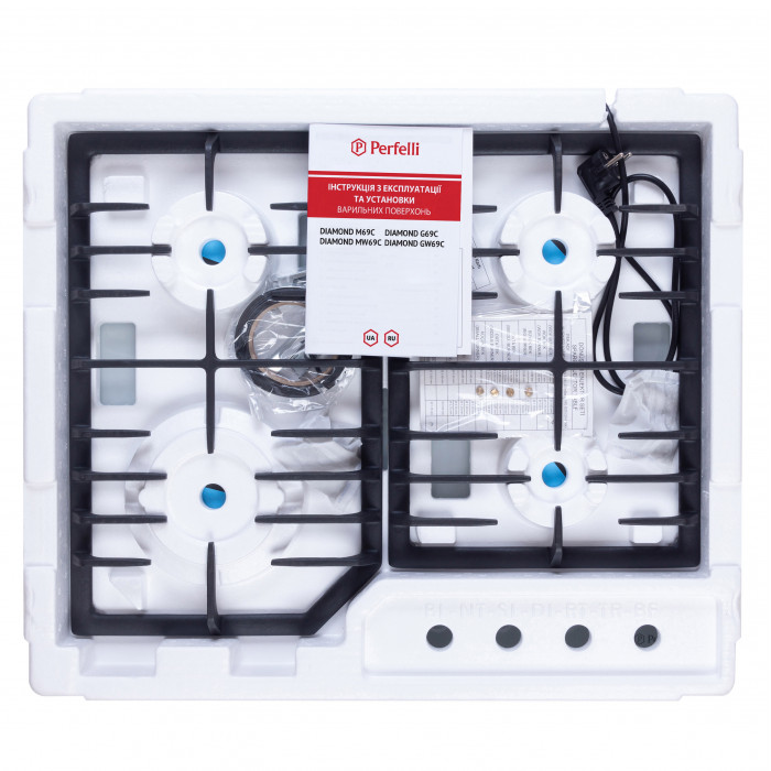 Поверхня газова на металі PERFELLI DIAMOND MW69C INOX