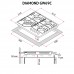 Поверхня газова на склі PERFELLI DIAMOND GW69C NERO