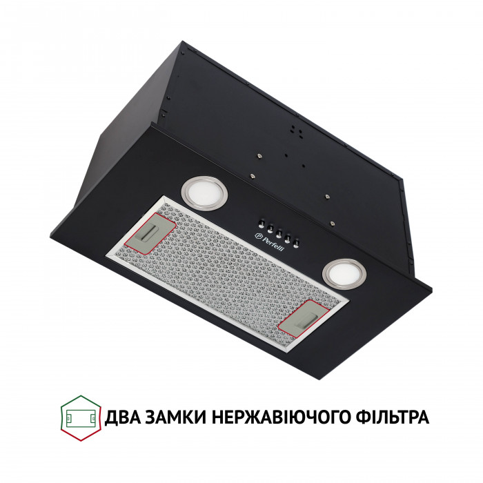 Витяжка повновбудована PERFELLI BI 5652 BL 1000 LED