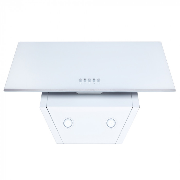 Витяжка декоративна похила MINOLA HDN 6232 WH/INOX 700 LED