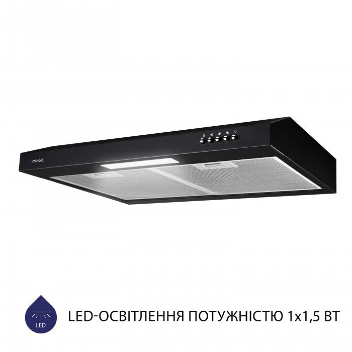 Витяжка плоска MINOLA HPL 612 BL