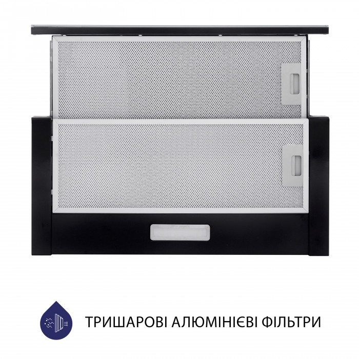Витяжка телескопічна MINOLA HTLS 6234 BL 700 LED GLASS