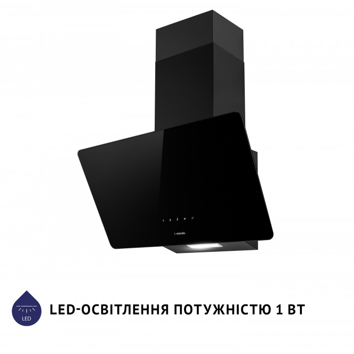 Витяжка декоративна похила MINOLA HVS 5224 BL 700 LED