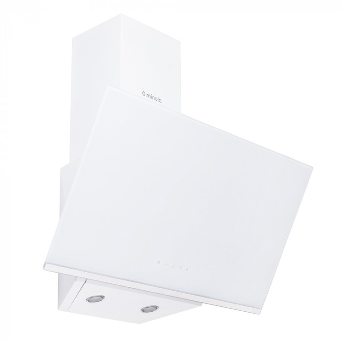 Витяжка декоративна похила MINOLA HVS 6232 WH/INOX 700 LED