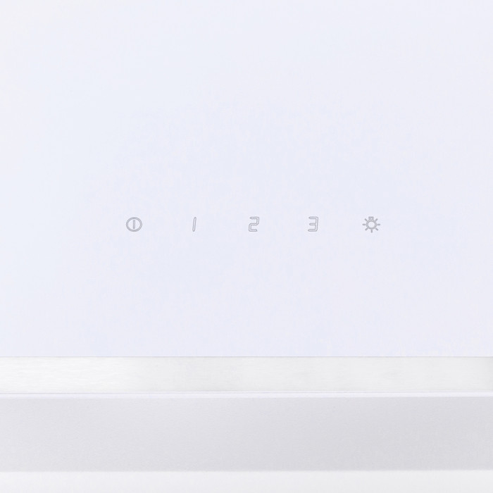 Витяжка декоративна похила MINOLA HVS 6232 WH/INOX 700 LED