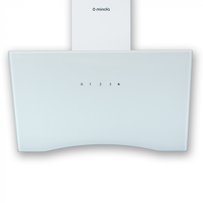 Витяжка декоративна похила MINOLA HVS 6612 WH 1000 LED