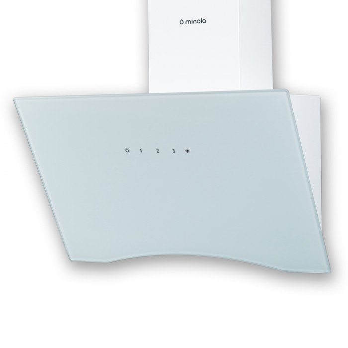 Витяжка декоративна похила MINOLA HVS 6612 WH 1000 LED