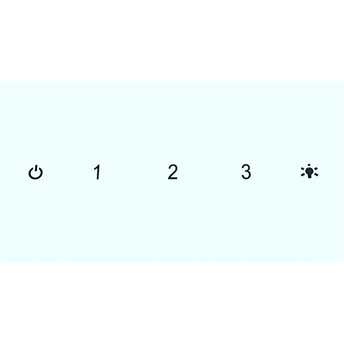 Витяжка декоративна похила MINOLA HVS 6612 WH 1000 LED