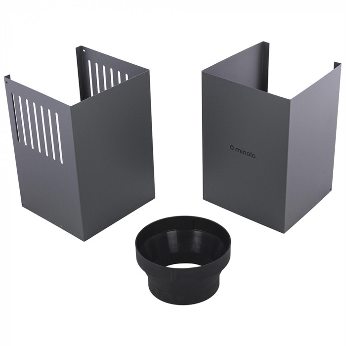 Витяжка декоративна похила MINOLA HVS 9412 GR 850 LED