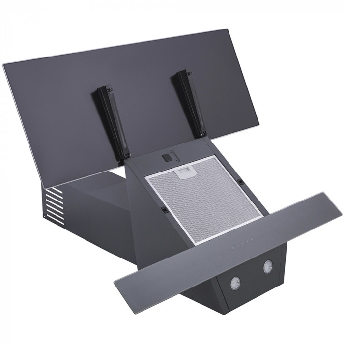 Витяжка декоративна похила MINOLA HVS 9412 GR 850 LED