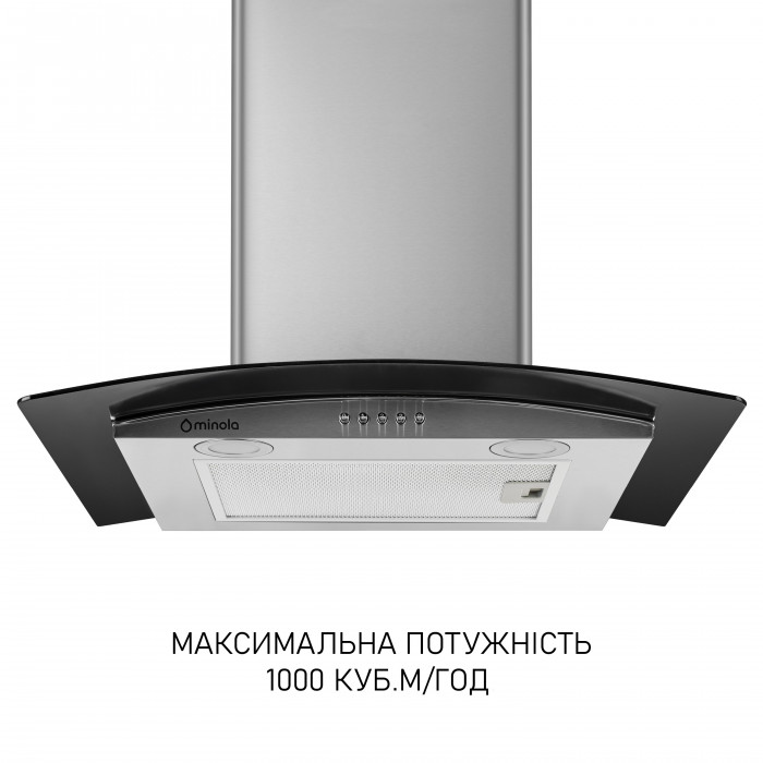 Витяжка декоративна зі склом MINOLA MTG 6642 I LED