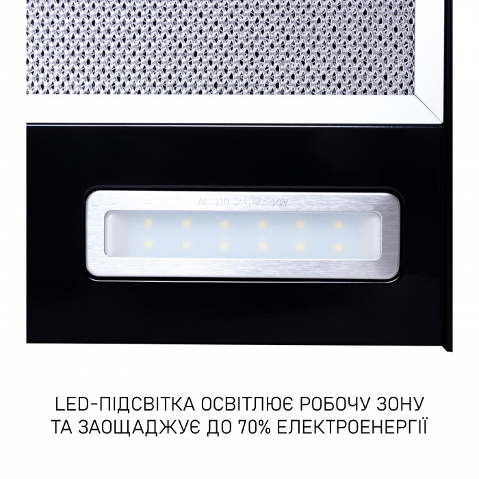Витяжка телескопічна Minola HTL 6215 BL 700 LED