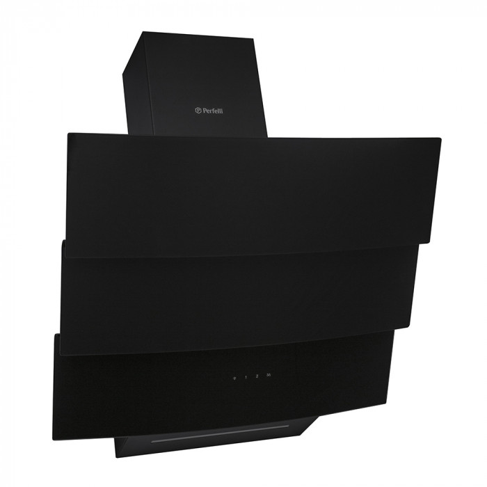 Витяжка декоративна похила PERFELLI DNS 6363 B 750 BL LED Strip