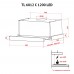 Витяжка телескопічна PERFELLI TL 6812 C S/I 1200 LED