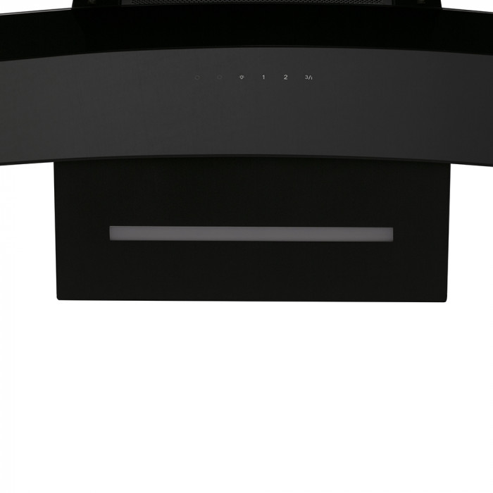 Витяжка декоративна похила PERFELLI DNS 6363 B 750 BL LED Strip