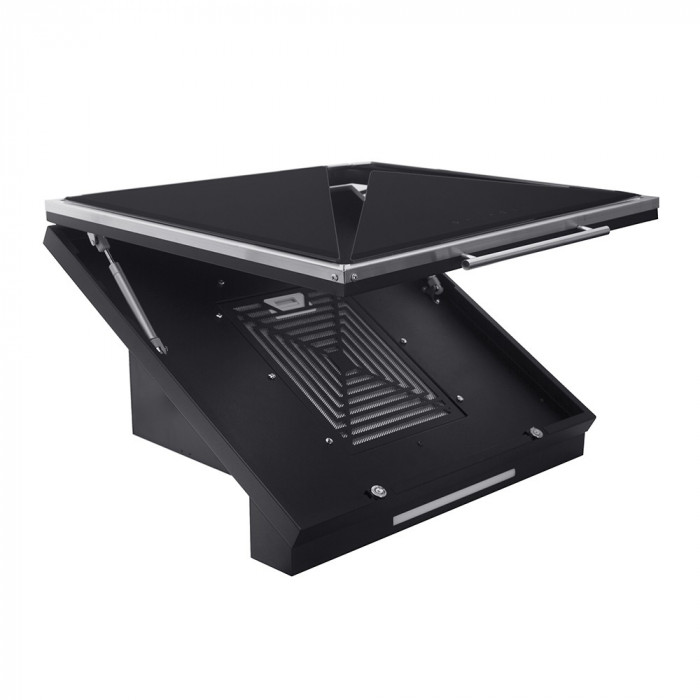 Витяжка декоративна похила PERFELLI DNS 67143 B 1100 BL LED Strip