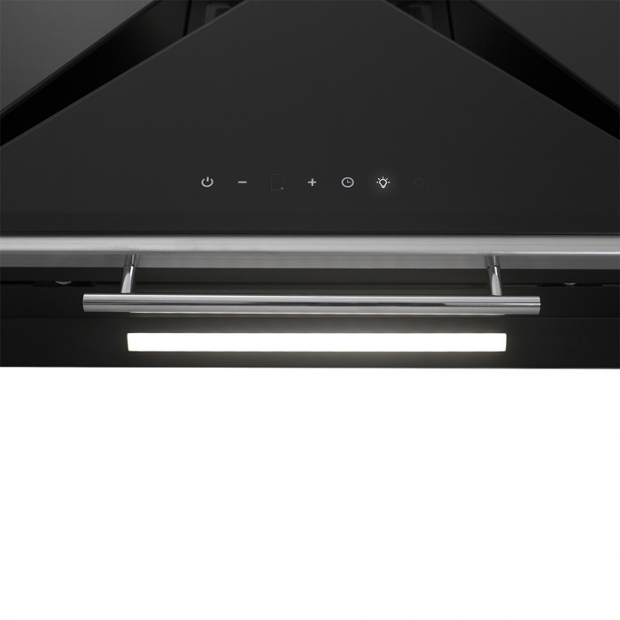 Витяжка декоративна похила PERFELLI DNS 67143 B 1100 BL LED Strip