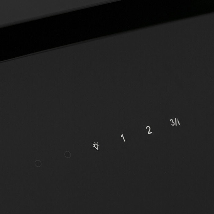 Витяжка декоративна похила PERFELLI DNS 6363 B 750 BL LED Strip