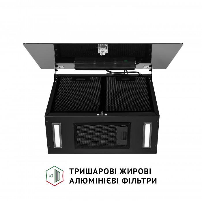 Витяжка декоративна похила PERFELLI PIANO NERO