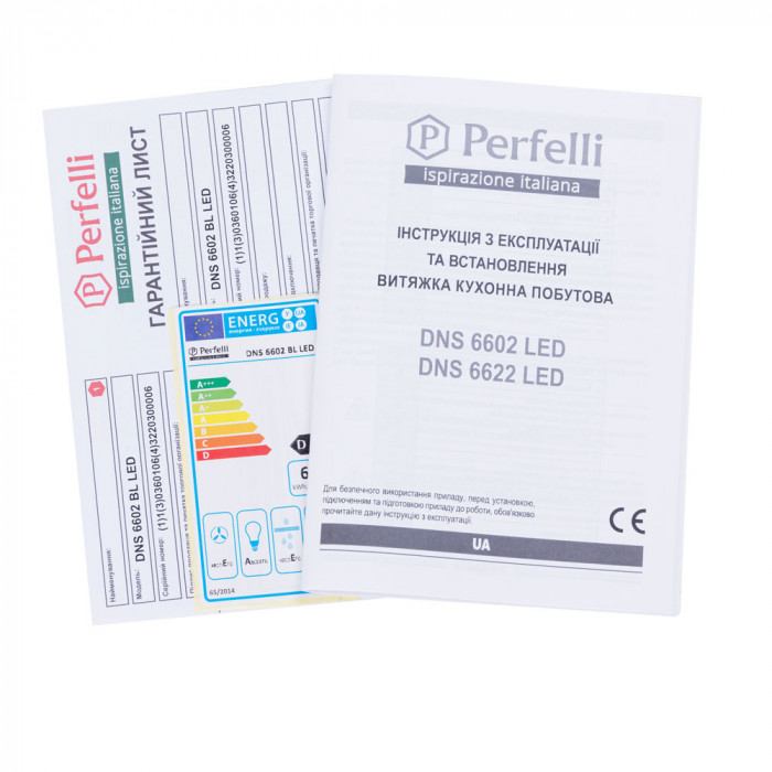 Витяжка декоративна похила PERFELLI DNS 6602 BL LED