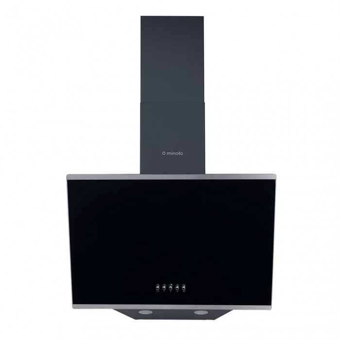 Витяжка декоративна похила MINOLA HDN 5202 BL/INOX 700 LED
