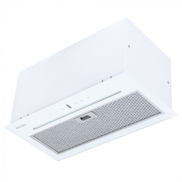 Витяжка повновбудована WEILOR PBSR 52301 GLASS WH 1100 LED Strip