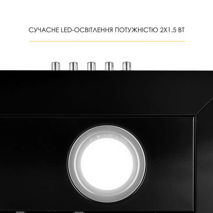 Витяжка декоративна Т-подібна WEILOR MIST WTX 68 BLACK