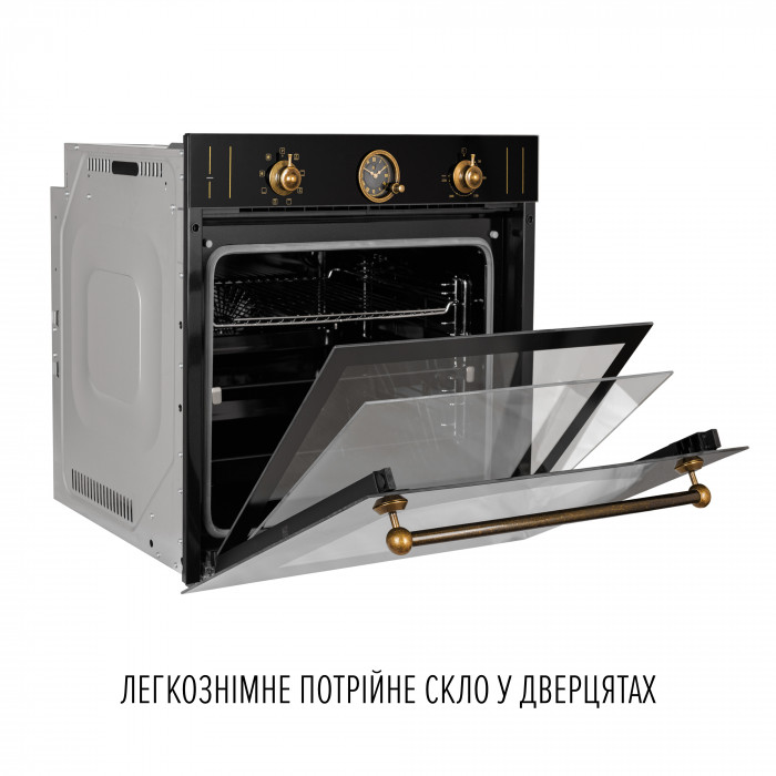 Духова шафа електрична PERFELLI VINTAGE 6A8N NERO